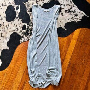 Cyrus Sleeveless Long Cozy Gray Sweater
